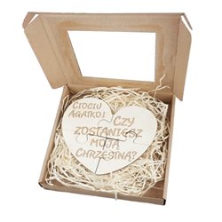 Serduszko - prośba o zostanie chrzestnym.