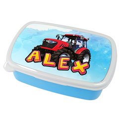 Pudełko na kanapki - śniadaniówka z imieniem Twojego dziecka- różne wzory traktor.