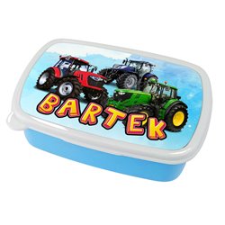 Pudełko na kanapki - śniadaniówka z imieniem Twojego dziecka- różne wzory traktor. 2