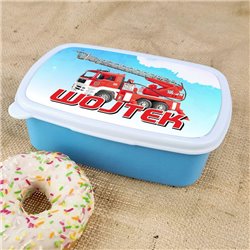 Pudełko na kanapki - śniadaniówka (straż pożarna) z imieniem Twojego dziecka. 2