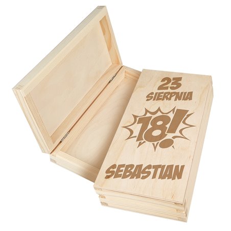 Pudełko na pieniądze na 18-stkę.