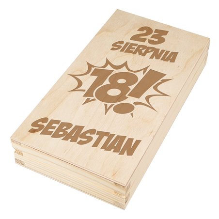 Pudełko na pieniądze na 18-stkę.