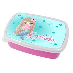 Pudełko na kanapki - śniadaniówka "Syrenka" z imieniem Twojego dziecka.