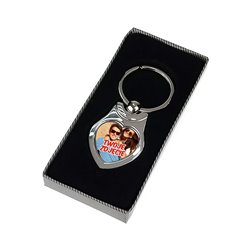 Elegancki ciężki, metalowy brelok ze zdjęciem - idealny na prezent z okazji dnia matki, babci, Walentynki... 2