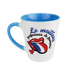 Kubek latte - prezent dla nauczyciela francuskiego.