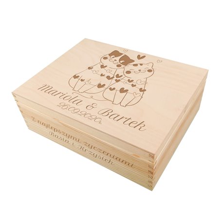 Zabawny niezbędnik dla młodej pary na ślub - miłośników kotów.