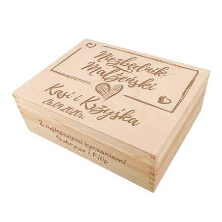 Elegancki niezbędnik małżeński na ślub, rocznicę - wzór 7.