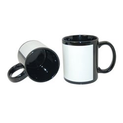 Czarny kubek 330 ml "Blood runs through my veins". 2