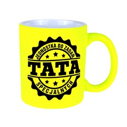 Matowy neonowy kubek  "Tata- jednostka do zadań specjalnych".
