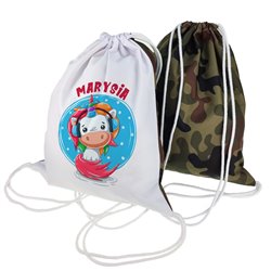 Super worko-plecak moro z imieniem - różne wzory.