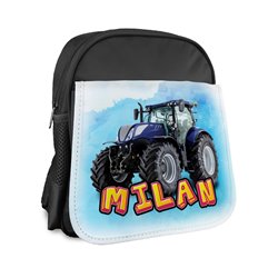Plecak dla przedszkolaka - niebieski, bądź czarny- Traktor z imieniem - różne wzory- . 2