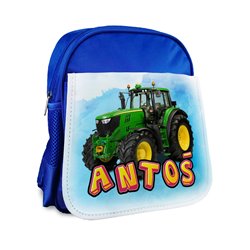 Plecak dla przedszkolaka - niebieski, bądź czarny- Traktor z imieniem - różne wzory- . 2