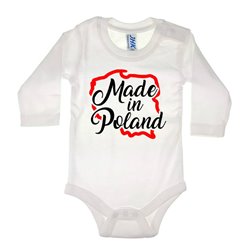 Body dla maluszka z napisem - Made in Poland - wzór 1. 2