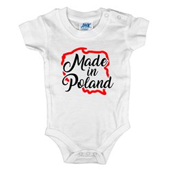 Body dla maluszka z napisem - Made in Poland - wzór 1. 2