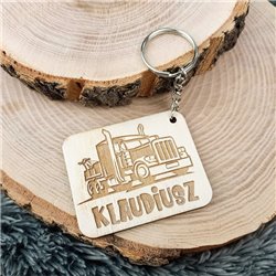 Brelok na dzień chłopaka - ciężarówka - z imieniem. 2