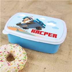 Pudełko na kanapki - śniadaniówka "Minecraft policja" z imieniem Twojego dziecka. 2