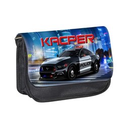 Piórnik personalizowany z imieniem dziecka z grafiką Policja.