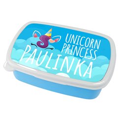 Pudełko na kanapki - śniadaniówka "Unicorn Princess" z imieniem Twojego dziecka. 2