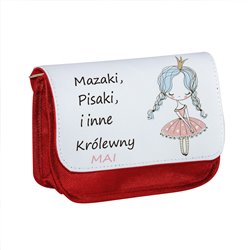 Piórnik personalizowany z imieniem dziecka z grafiką "Królewna Maja".