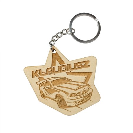 Brelok na dzień chłopaka - rajdówka - z imieniem.