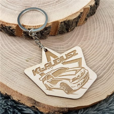 Brelok na dzień chłopaka - rajdówka - z imieniem.