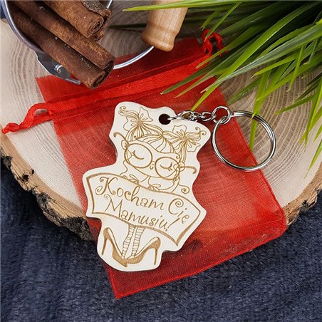 Brelok dla mamy - Kocham Cię mamusiu - różne wzory.