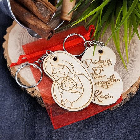 Brelok dla mamy - Dziękuję Ci mamo za wszystko.