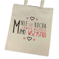 Super torba "Mnie się kocha" z długimi uszami i zamkiem. 2