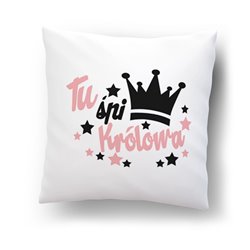 Poduszka z grafiką "Królewska Rodzina". - na każdą okazję, rozm.  40 x 40cm, mikrofibra . 2