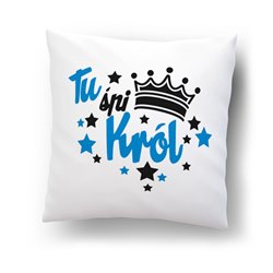 Poduszka z grafiką "Królewska Rodzina". - na każdą okazję, rozm.  40 x 40cm, mikrofibra . 2