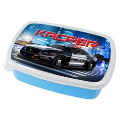 Pudełko na kanapki - śniadaniówka "Policja" z imieniem Twojego dziecka.