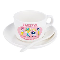 Śmieszna filiżanka dla emerytki.