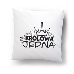 Poduszka z grafiką "Król jest tylko jeden".