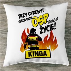 Poduszka z grafiką dla strażaka. 2