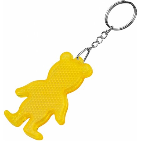 Plastikowy brelok odblaskowy Miś.