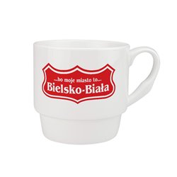 Kubek 300 ml "Bo moje miasto"- pamiątka z Bielska-Białej.