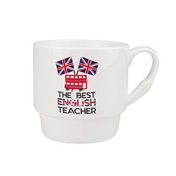 Kubek 300 ml "The best english teacher"- piękny prezent z okazji Dnia Nauczyciela.