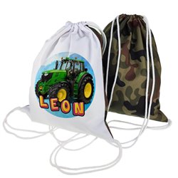 Super worko-plecak moro z grafiką "Traktor"- różne wzory- podaj imię dziecka.