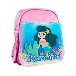 Plecak z imieniem dziecka "Mała Syrenka".
