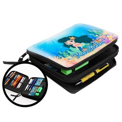 Duży piórnik dwukomorowy dla pierwszoklasisty - Mała Syrenka - zmień imię. 2