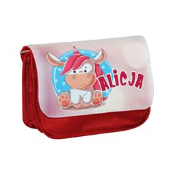 Piórnik personalizowany mały z imieniem dziecka z grafiką "Jednorożec".