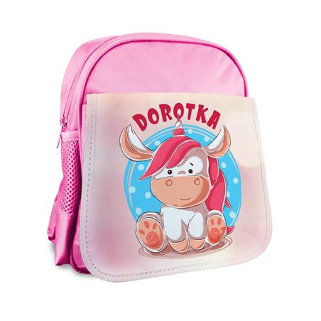 Plecak dla przedszkolaka - Jednorożec z imieniem.