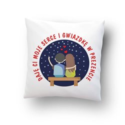 Poduszka na Walentynki- Daję Ci moje serce.