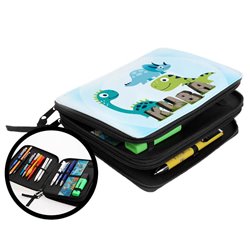 Duży piórnik dwukomorowy dla pierwszoklasisty - Dinozaury... 2