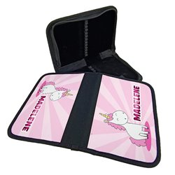 Piórnik dwustronny "Jednorożec biały" oraz imieniem Twojego dziecka.