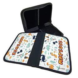 Piórnik dwustronny "Dinozaury" oraz imieniem Twojego dziecka.