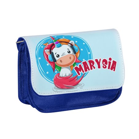 Piórnik personalizowany z imieniem dziecka z grafiką "Kroworożec".