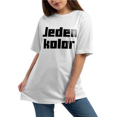 Koszulka (UNISEX) z Twoim tekstem (jeden kolor tekstu).