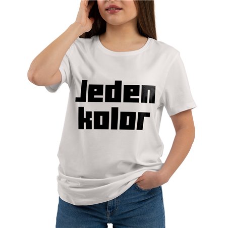 Koszulka (UNISEX) z Twoim tekstem (jeden kolor tekstu).