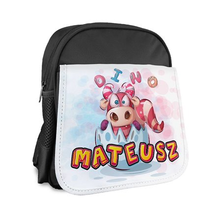 Plecak dla przedszkolaka - Dinozaury z imieniem- różne kolory i wzory.